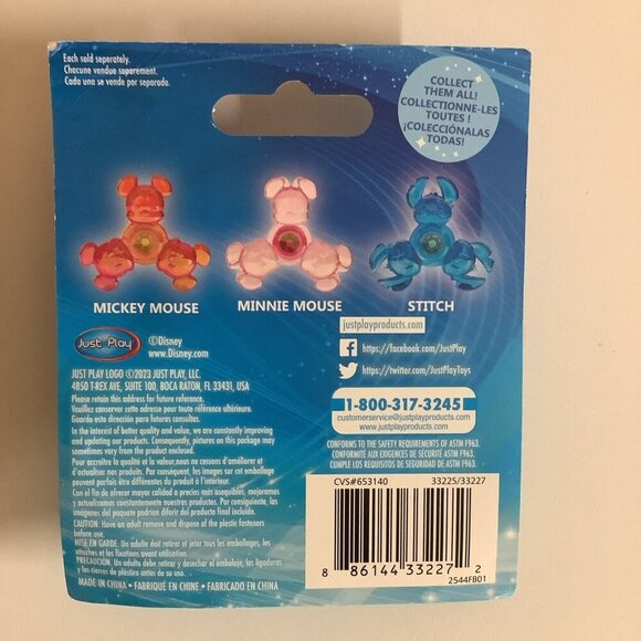 Disney Minnie 3 Inches Pink Fidget Spinner New In Package - Picture 2 of 3